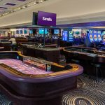 View of Harrah’s Las Vegas casino floor.