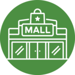 Playing cards and chip icon representing casino parking and valet services.